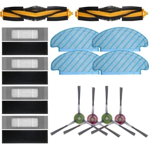 Roller Main Brush Filter Side Brush for ECOVACS DEEBOT OZMO T8 AIVI Robot Vacuum Cleaner Mopping Cloth Accessories