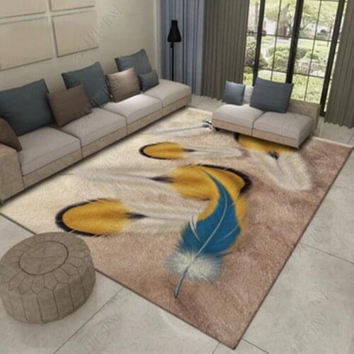 Nordic Geometric Living Room Carpet Super Soft Flannel Point Plastic Anti-slip Area Rugs Winter Warm Thick Bedroom Decor Carpets