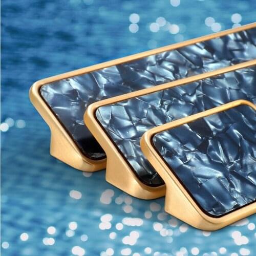 Light Luxury Crystal Drawer Pull Handle Zinc Alloy+Acrylic Kitchen Cabinet Door Handles Glass Pulls Decor Furniture Hardware