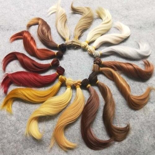 1PCS New BJD Wig Hair DIY Doll Hair 15CM Synthetic Hair For Dolls