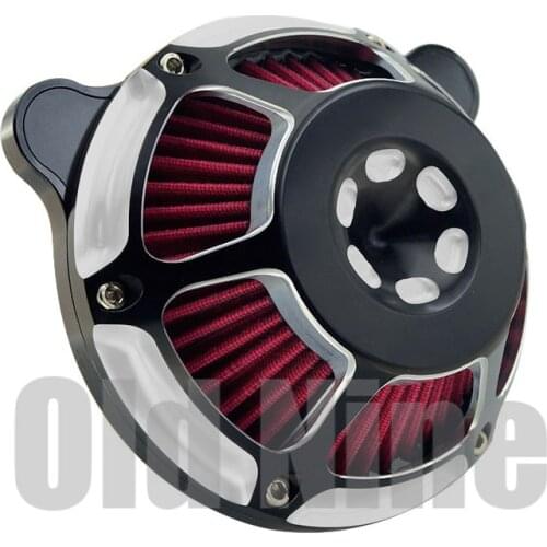 Motorcycle Air Filter Intake For Harley Touring Road King 00-17 Dyna Fatbob Deluxe Softail Breakout Heritage 883 1200 PM