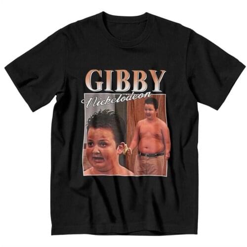 Funny Gibby Icarly Meme Tshirts Men Leisure Tee Tops 100% Cotton T Shirts Short Sleeve TV Show Noah Munck T-shirts Gift Clothing
