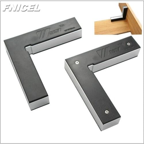 2Pcs/set NEW Aluminum alloy 90 degree right angle clamp L-square holder ruler clamping squares woodworking tools Fixture