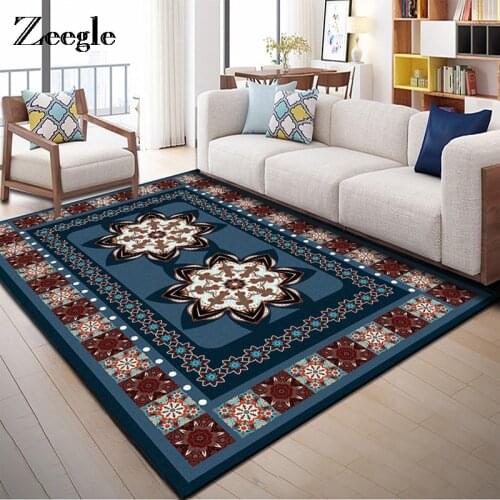 Zeegle Nordic Style Pattern Carpet For Living Room Bedoom Floor Mat Non-slip Carpet Kid Room Beside Mat Sofa Table Rug Door Mat