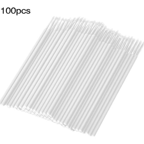 100PCS White Disposable Tattoo Cotton Swab Brush Bagged Microblading Micro Brushes Applicator Tattoo Accessories For Makeup