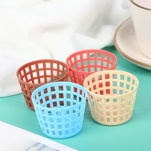 5Pcs 1:12 Dollhouse Miniature Storage Basket Laundry Basket Doll Fruit Vegetable Food Storage Basket Doll House Miniature Decora