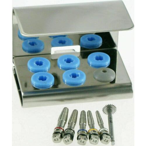 6Sizes Dental Implant Surgical Bone Expander Screw Saw Tool For Bone Expand 4.3 3.8 3.4 3.0 2.6 7.0 Holder
