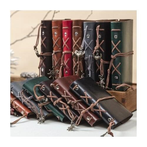 A6 A7 Pirate Vintage Loose-leaf Binder Notebook Agenda Retro Spiral Notepad Sketchbook Kraft Paper Travel Handbook Stationery