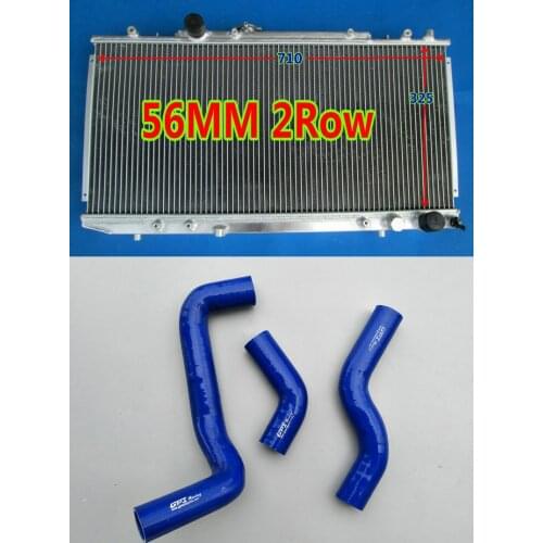 Aluminum Radiator + silicone Coolant hose for Toyota Celica Turbo 4WD GT-Four ST185 GT4 RC 1989-1993 2.0L 3S-GTE I4 MT 90 91 92