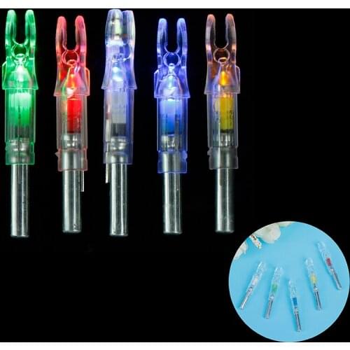 3pcs 6.2mm Automatic Knocks Tail For Compound Recurve Bows/Longbow Arrow Shafts Archery Arrow LED Lighted Nocks