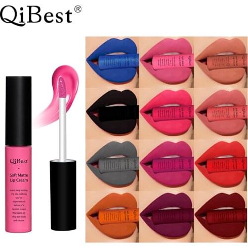 Brand New 34 Colors Makeup Lipgloss Matte Lip Gloss Brown Nude Make Up Liquid Lipstick Lip Gloss Matte Batom Lip Tint Comestics