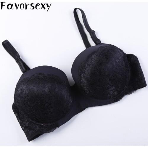 Plus Size Bamboo Bra Adjustable Push Up Side Gathering Furu Lace Shaping E Large Cup Underwear Bra 34 36 38 40 42 44 B C D E