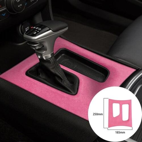 For Dodge Charger 2016-2021 Alcantara Suede Wrap Car Gears Panel Strip Cover Trim Sticker Internal Accessories Car-Styling