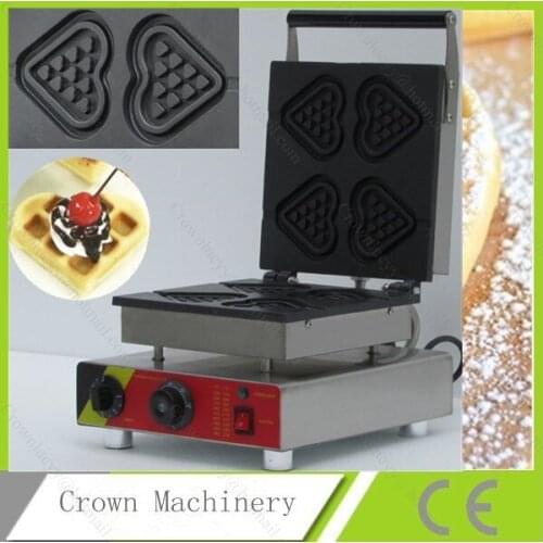 Waffle machine making; Heart shape waffle machines
