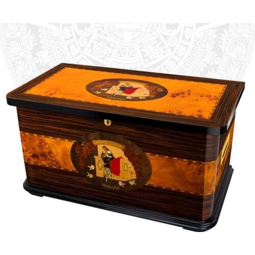 LUBINSKI Humidor Large Capacity High Grade Romeo Box for 200 Cigars Piano Lacquer Luxury Cigar Moisturizing Cabinet CH-027