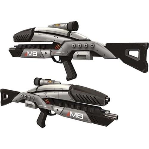 Mass Effect M8 Paper Model 1:1 Firearms Rifle Machine Gun Assault Rifle Models DIY Toy