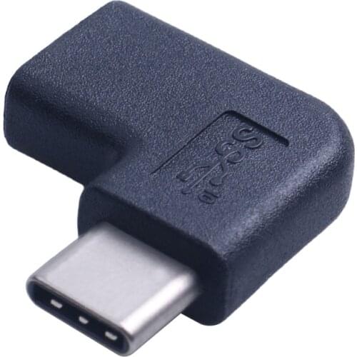 Mini USB 3.1 Type C Male to Female Converter Portable 90 Degree Right Angle USB-C Adapter For Samsung for Huawei Smart Phone