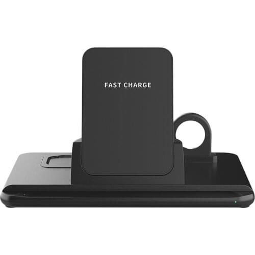 T14 15W Five-in-one Wireless Charging Desk Stand Base Mobile Phone Tablet Watch Headset Charger Second-generation Apple Pen