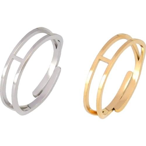 Stainless steel Face Open Rings for Women Punk Hip Hop Infinity Ring Fashion Party Crown Ring Jewelry Best Gift