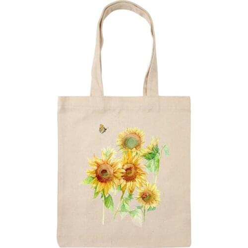 New Eco-friendly Shopping Bag Lovely Canvas Bag Shoulder Bag Shopping Bag Eco Messenger Bag Square Fruit Bag Eco Market Bag