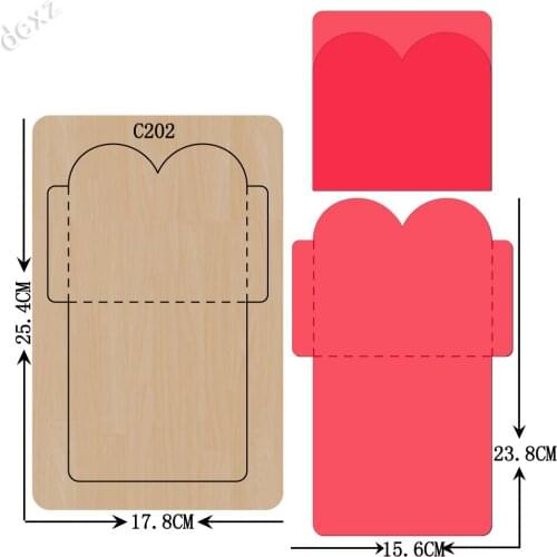 New Envelope, card Wooden die Scrapbooking C-202 Cutting Dies