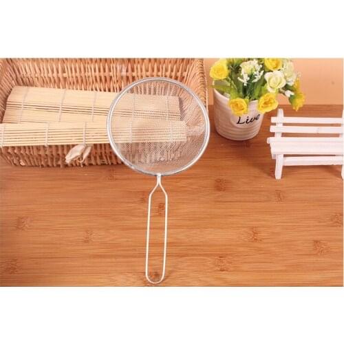 1PC Hi-Q Stainless Steel Wire Fine Mesh Oil Strainer Flour Sifter Sieve Colander Utensil Sets KC 1401