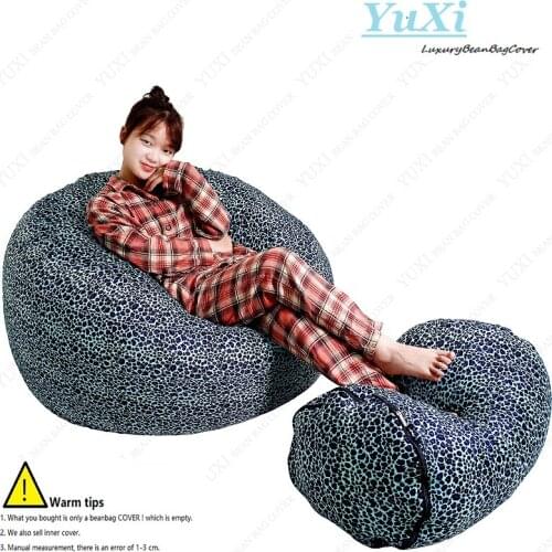 Dropshipping New Couch Bed Seat Cover Futon Lounge Furniture No Stuffed Bean bag Seat Cover for relax