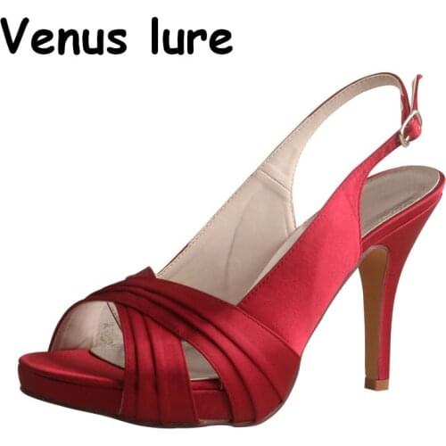 Dropshipping Products 2021 Wedding Party Shoes Sandals Peep Toe Heel 10CM