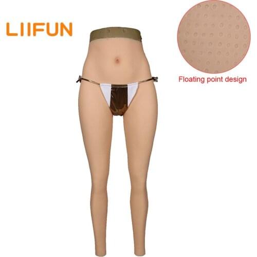 Liifun Realistic Vagina Panties 9-Point Long Silicone Panty Crossdresser Sexy Pussy Underwear for Transgender Drag Queen Shemale