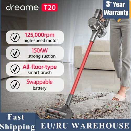 Dreame T20 Handheld Cordless Vacuum Cleaner OLED Screen 25kPa Strong Suction All In One Dust Collector Floor Aspirator Xiaomi