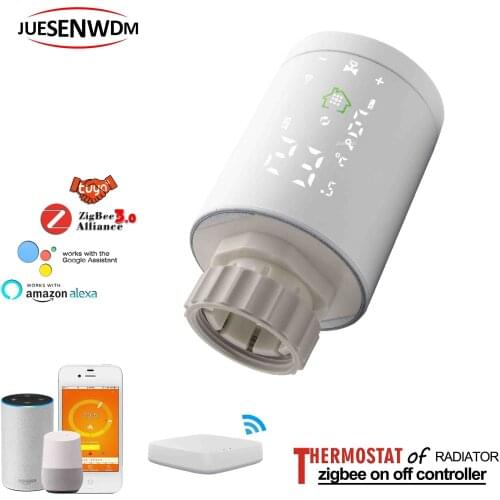 M30*1.5 touch program TUYA zigbee radiator thermostat WIFI for 2 AA* 1.5V alkaline batteries