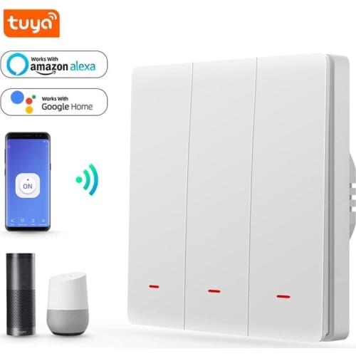 Smart push Wireless Switch Light RF Remote Control 50/60HZ Push button WiFi RF smart switch Receiver switch wireless controller