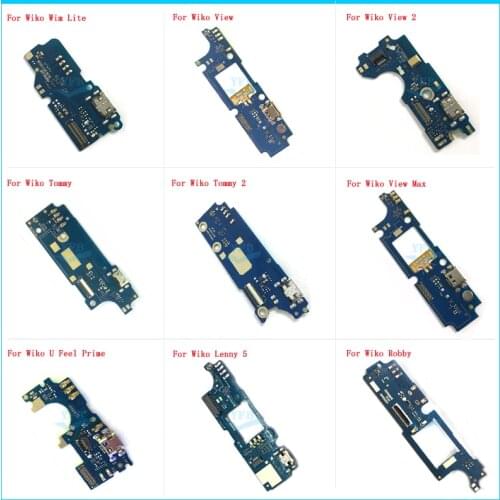 USB Charging Port Dock Connector Charge Flex Cable For Wiko View 2 Max Wim Lite Tommy 2 U Feel Prime Lenny 5 Robby Freddy Fever