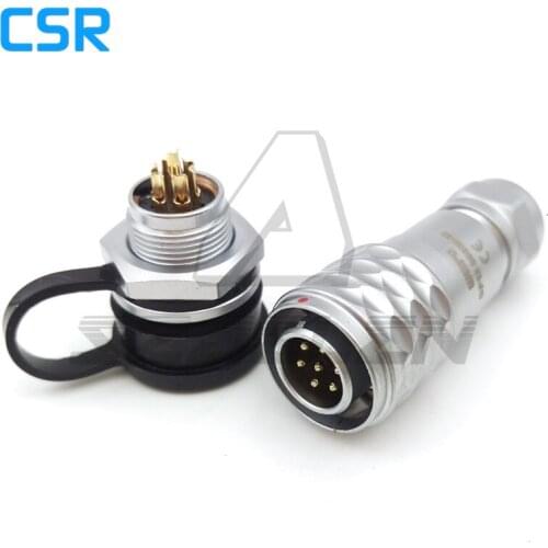WEIPU SF12 7pin Outdoor Waterproof ip67 connector plug socket, 12mm 7pin Power cable connector