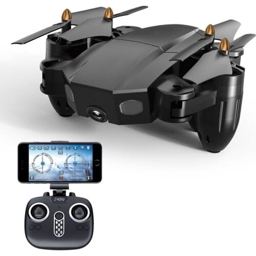 WIFI FPV RC Drone With Camera HD 2MP Selfie Dron Quadrocopter Headless Mode Foldable Quadcopter Helicopter Toys For Kids Gift