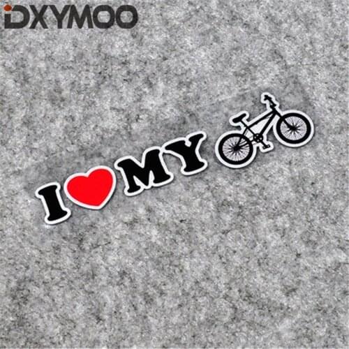 I LOVE MY Bike Decorate Auto Window Guitar Skateboard Laptop Car Stickers 13x3cm