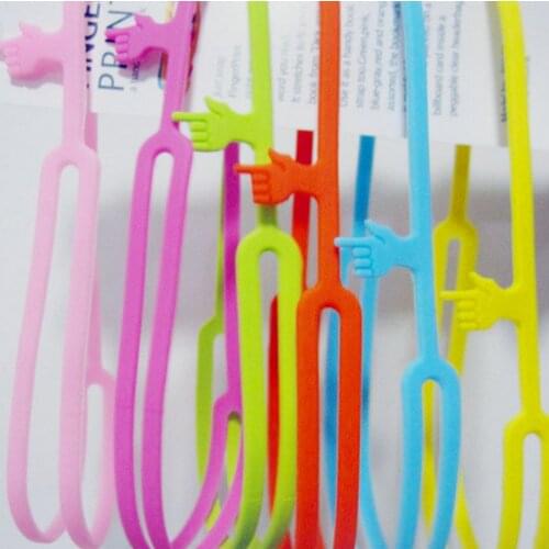1Pcs Silicone Bookmarks Note Pad Memo Stationery Book Mark Novelty Funny Gift