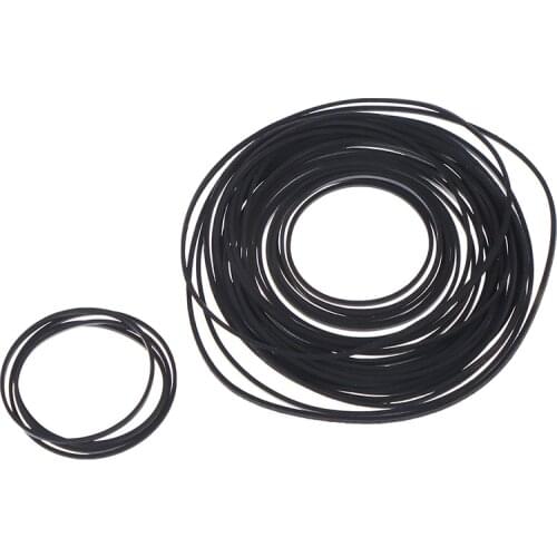 1pack 1*1mm Mix Cassette Tape Replacement Rubber CD DVD Cassette Tape Recorder Turntable Strap Belt For CD-ROM Video Machines