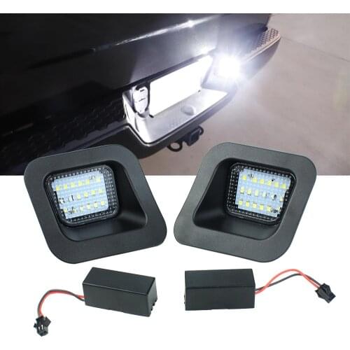 2 pcs Tail License Plate Lights Rear Bumper Lights Tag Lamp for Dodge Ram 1500 2500 3500 2003-2018