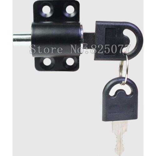 Black color 20 pieces/lot sliding window lock with key child safety protection limit lock sliding door lock KF1094