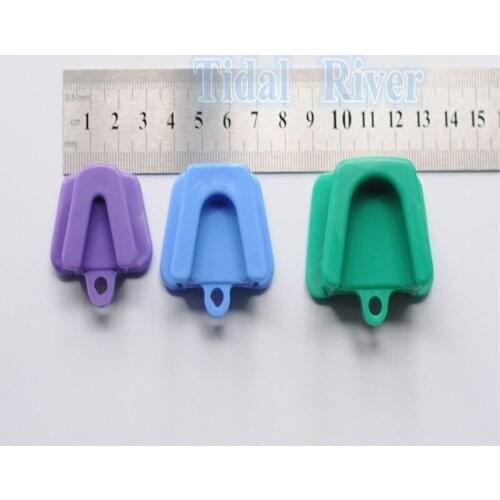 6 pcs/2sets Dental Mouth Prop Bite Block Silicone Rubber Opener Retractor Latex Full Size For Dental Lab Care Tools