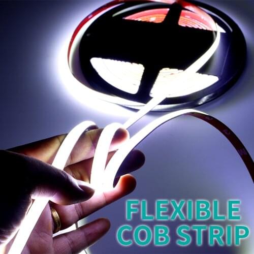 60cm ultra thin flexible cob lamp with 12V vehicle high brightness decorative lamp strip atmosphere lamp 300led / M seven colo