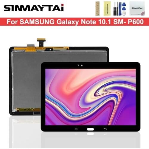 Black P600 LCD For Samsung Galaxy Note 10.1 SM- P600 P601 P605 Touch Screen Digitizer + LCD Display Panel Monitor Assembly