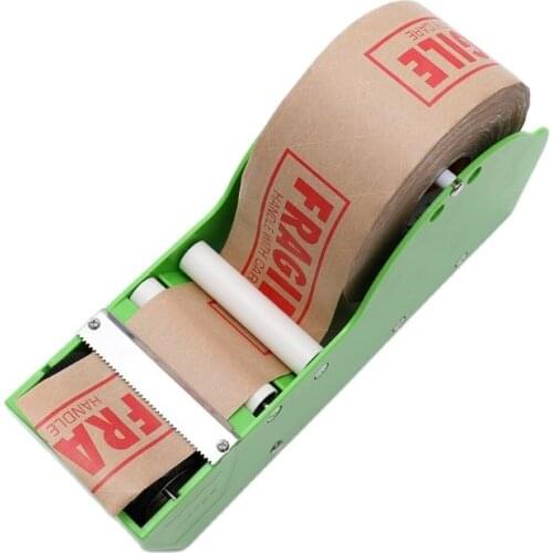 Water Activated Tape Dispenser Wet/Cut Kraft Gummed Tape Dispenser for Box Sealing Shipping Carton