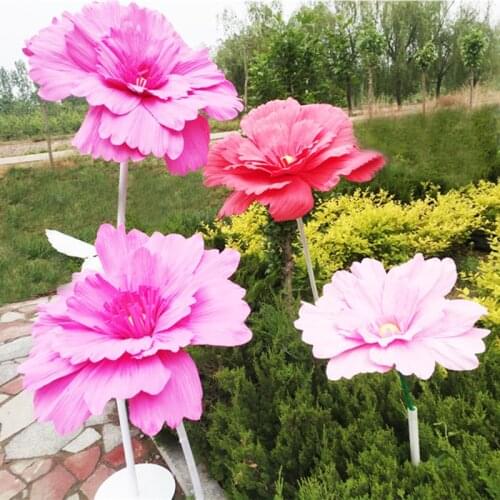 Artificial PE Foam Flowers Giant Daisy Head Decoration home Wedding Flower Wall Backdrop Window Shopping Mall Decoration Flower