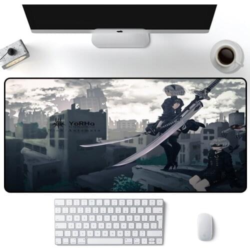 NieR Automata Mouse Pad Gamer Mousepad XXL Mouse Mat Large Desk Mat Computer Keyboard 70x40cm Speed Carpet Gaming Mousepad Anime
