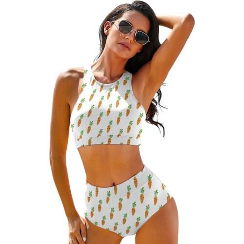 Carrot Bikini Swimsuit Bondage Wholesale Hot Swimwear Surf 2 Piece Youth Bathing Suit