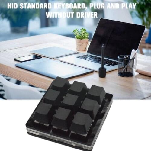OSU Mini 9 key Keyboard Photoshop Drawing Keyboard Support Keypad Programming Keyboard Mechanical Macro With Red Switch Soft T5K