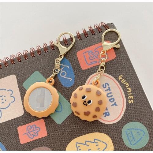 Cartoon Cookies case for AirTag Strap Key Ring Silicone Loop Unique Soft Universal Finger Strap Charm Lanyard for AirTag