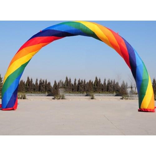 Customizable 20ft*10ft D=6M/20ft inflatable Rainbow arch Advertising brand new